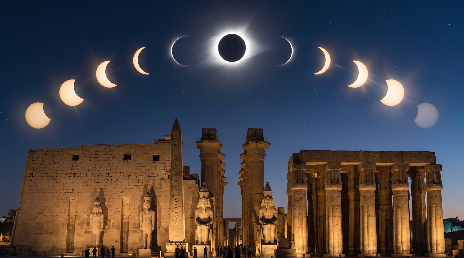August 2, 2027 Solar Eclipse: Exact Times in Luxor, Minute by Minute